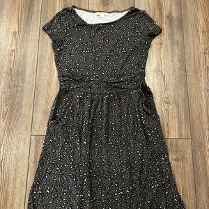 Boden Classy Leopard Print Jersey Stretch Dress
